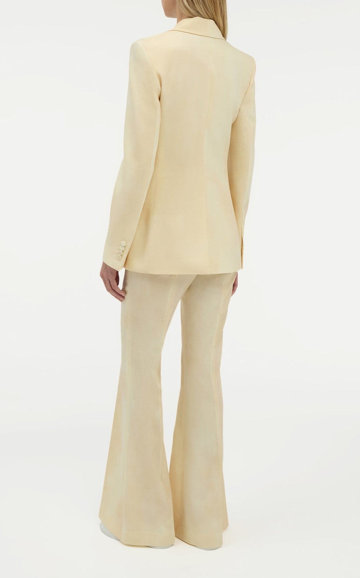 Ivory / Veste blazer Leiva en laine - Ivory