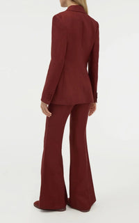 Burnt Sienna / Veste blazer Leiva en lin - Burnt Sienna