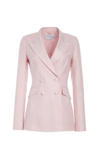 Blush / Veste blazer Stephanie en laine - Blush