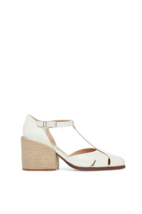 Cream / Sandales Ivy 80 en cuir - Cream