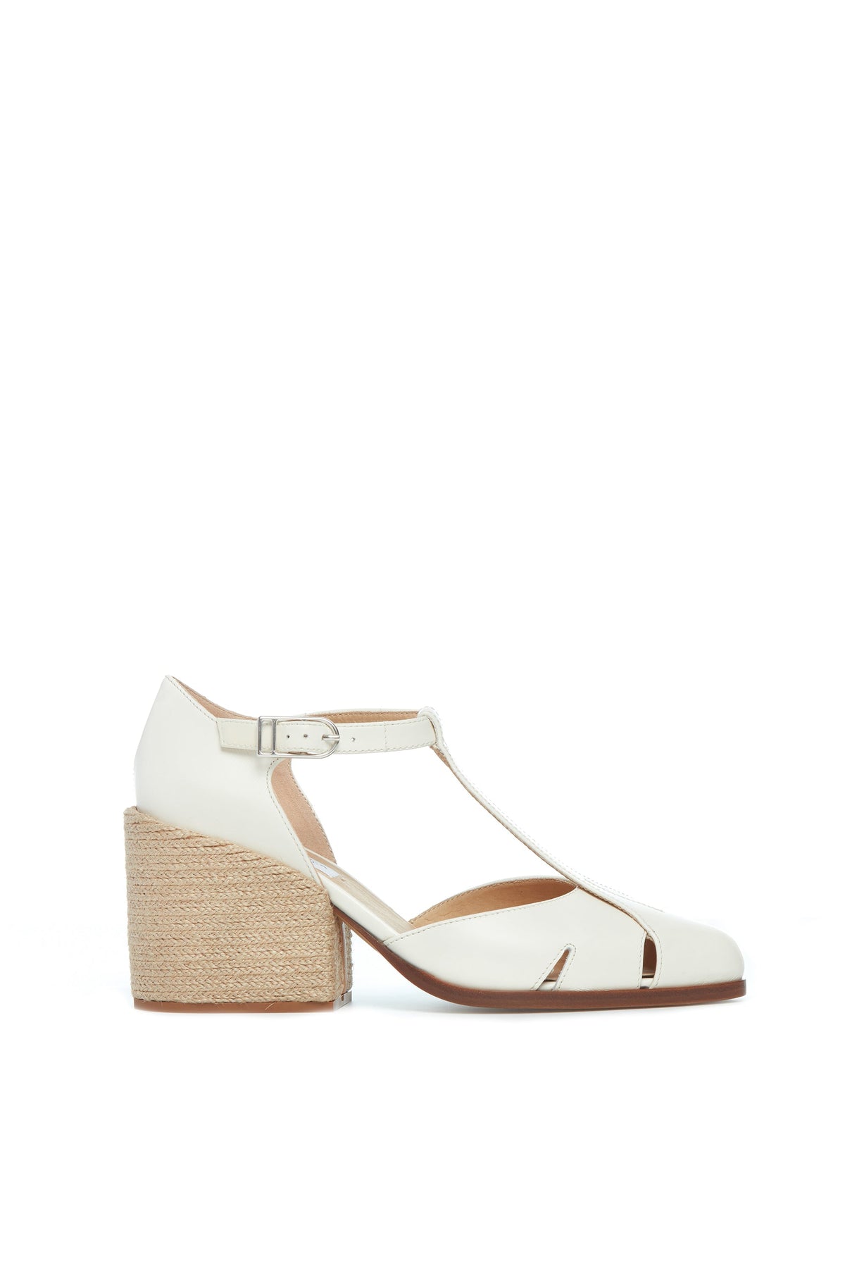 Cream / Sandales Ivy 80 en cuir - Cream