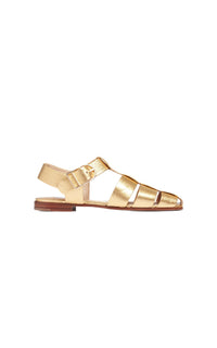 Gold / Sandales Lynn en cuir - Gold