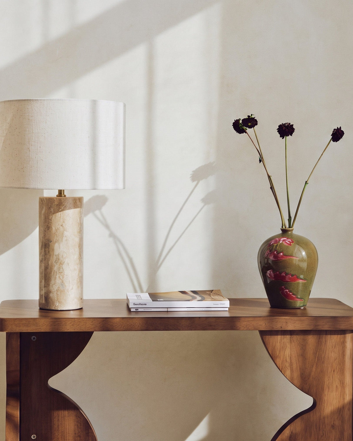 Lampe de table Gaia - Travertin