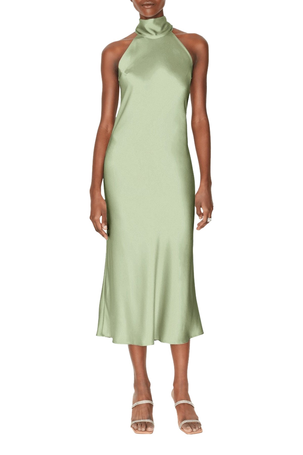Cropped Sienna Dress - Dark Moss