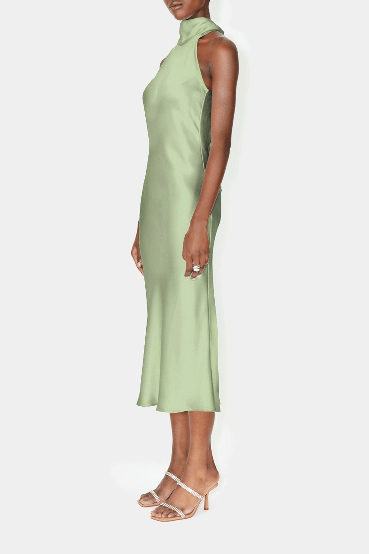 Sienna midi dress - Dark Moss