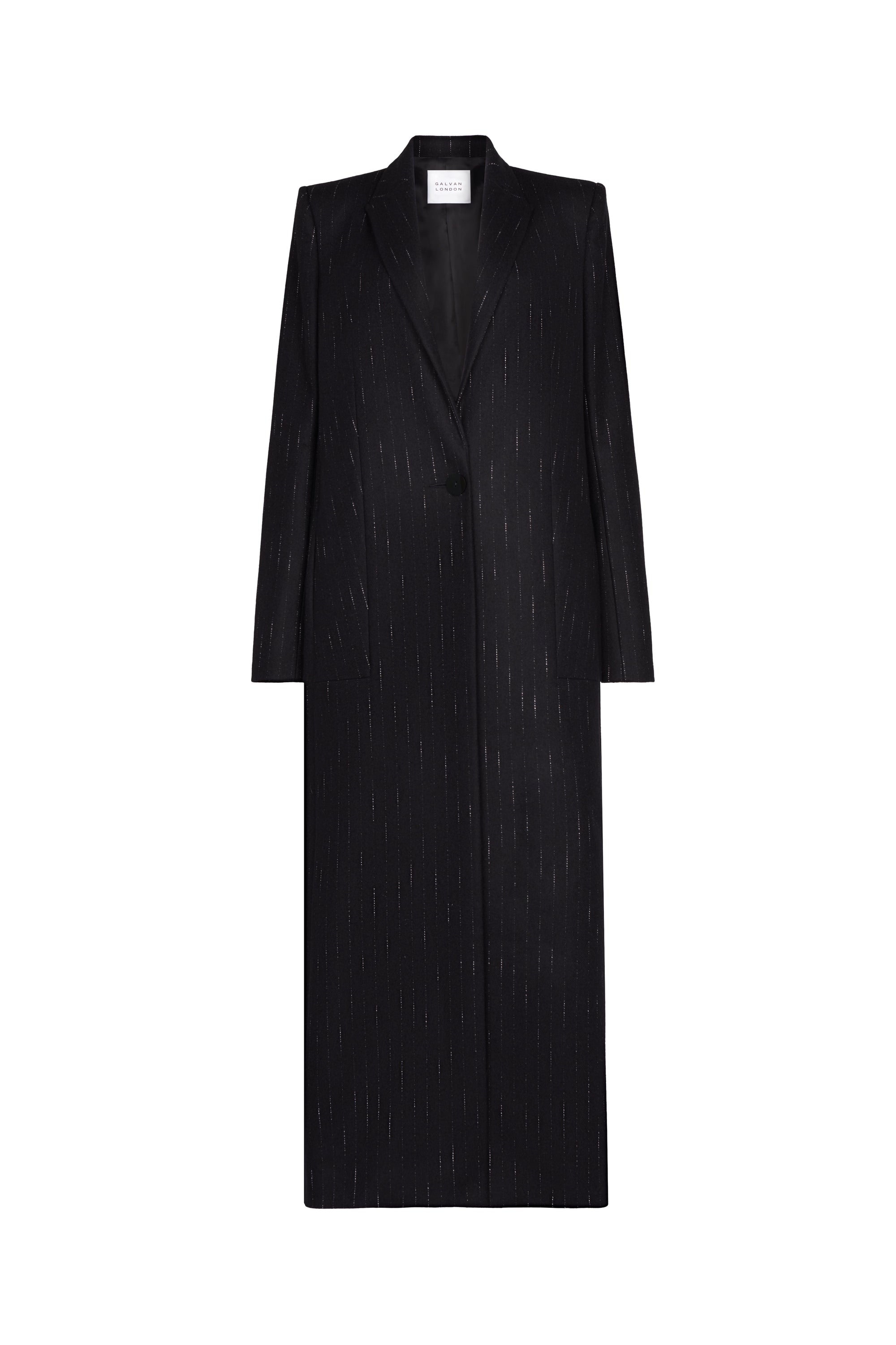 Manteau Boyfriend en laine - Midnight & Creme