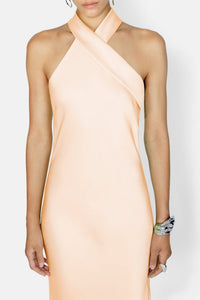 Cropped Pandora Dress - Peach