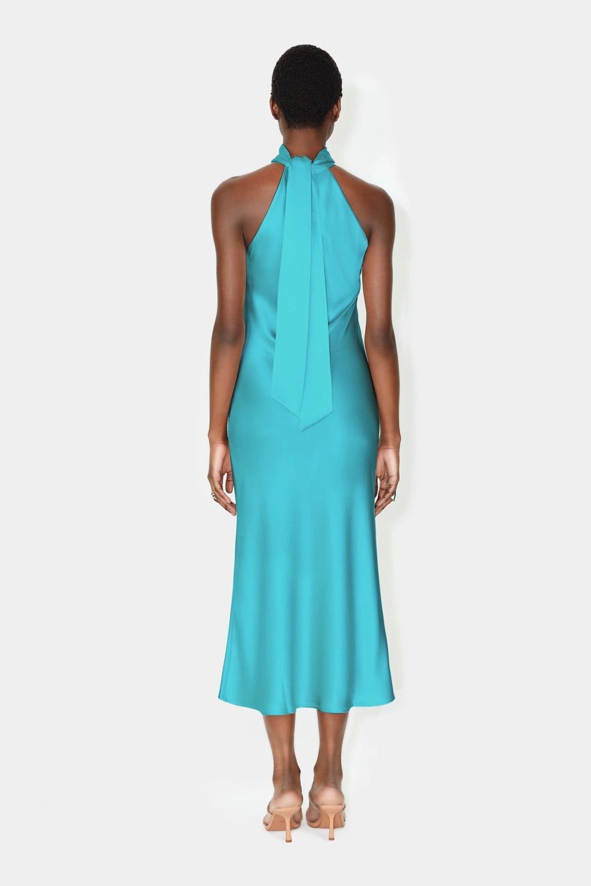 Cropped Sienna Dress - Hague Blue