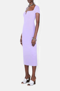 Short Sleeve Gaia Dress - Lilac