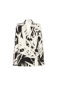 Blazer Boyfriend - Abstract Botanical Print