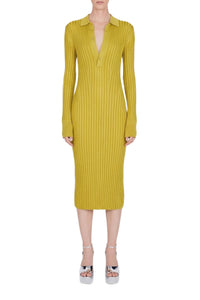 Rhea Lounge Henley Dress - Gold