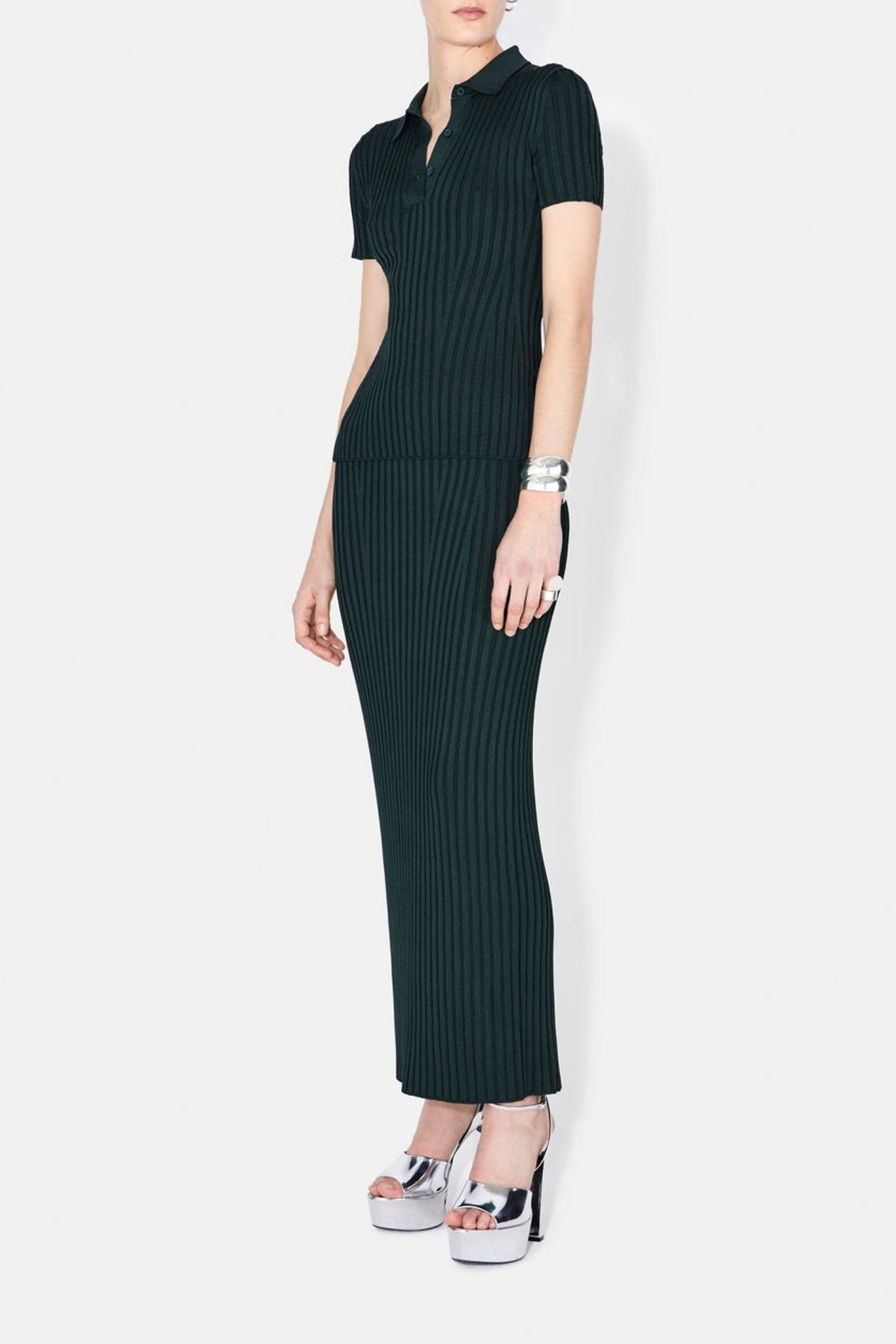 Rhea Lounge Tube Skirt - Evergreen