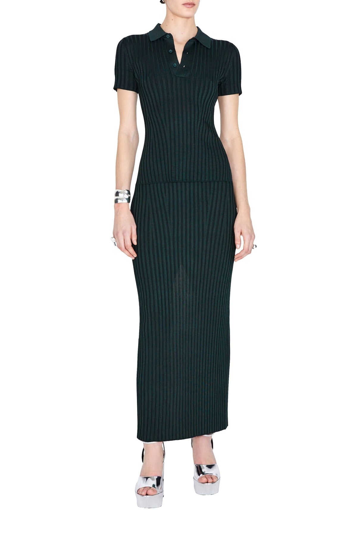 Rhea Lounge Tube Skirt - Evergreen
