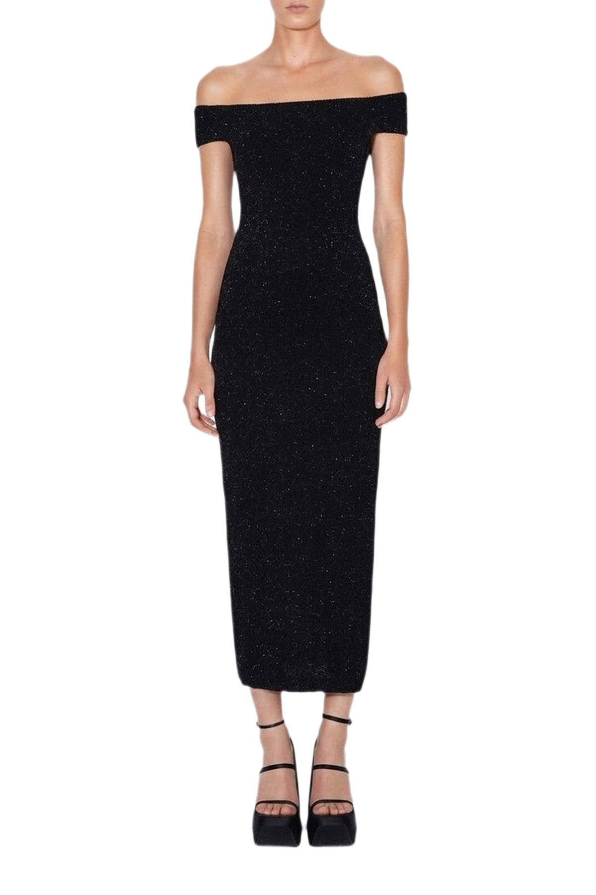 Aphrodite Midi Dress - Black