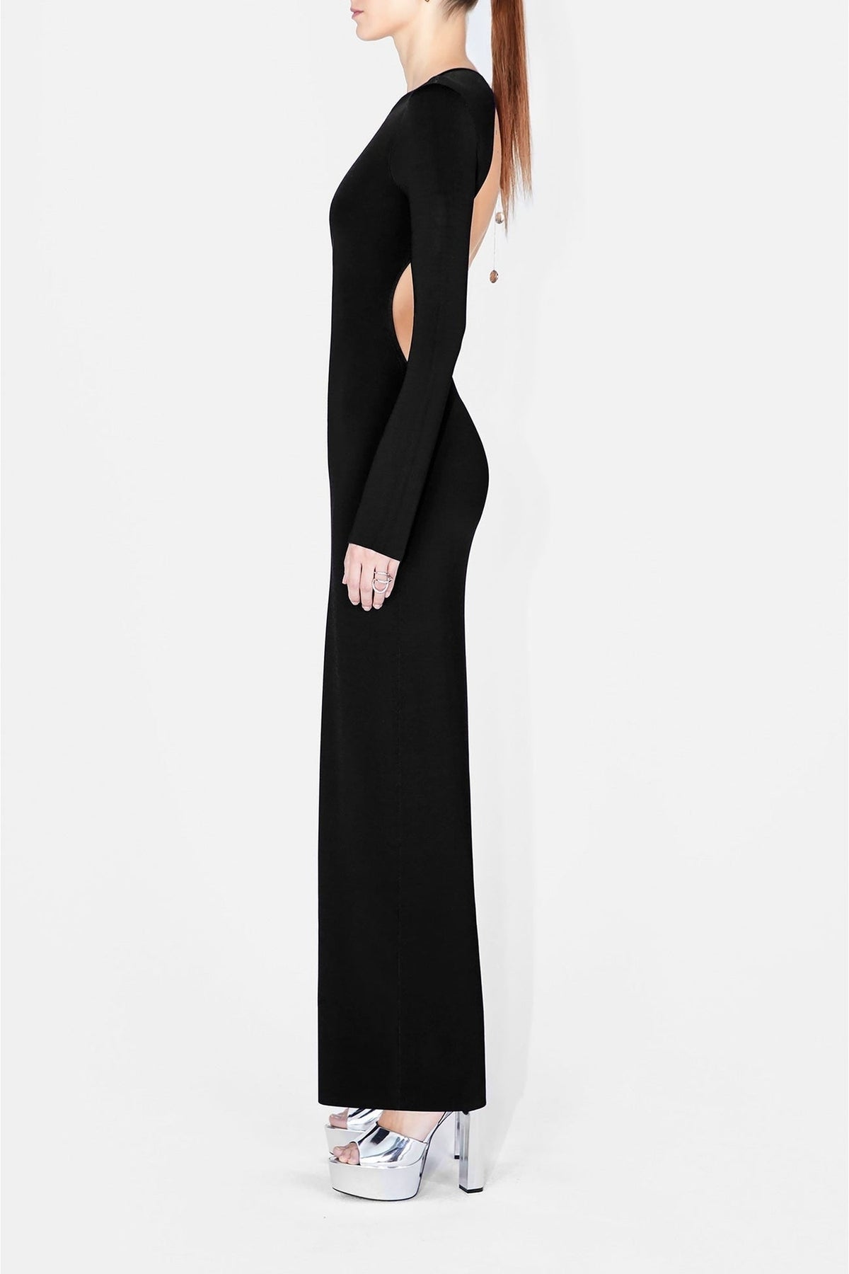 Globe Chain Vega Dress - Black