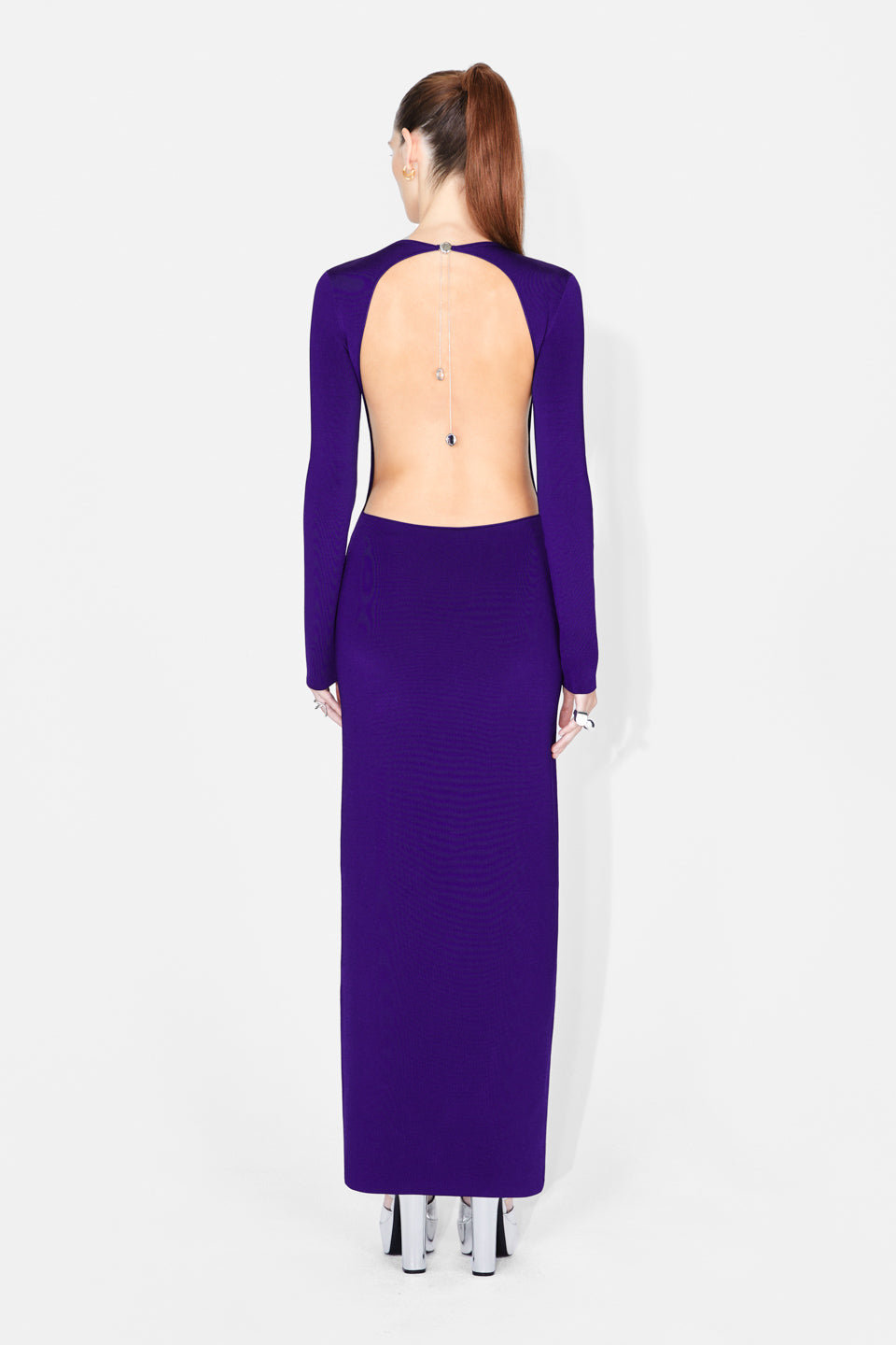 Globe Chain Vega Dress - Purple