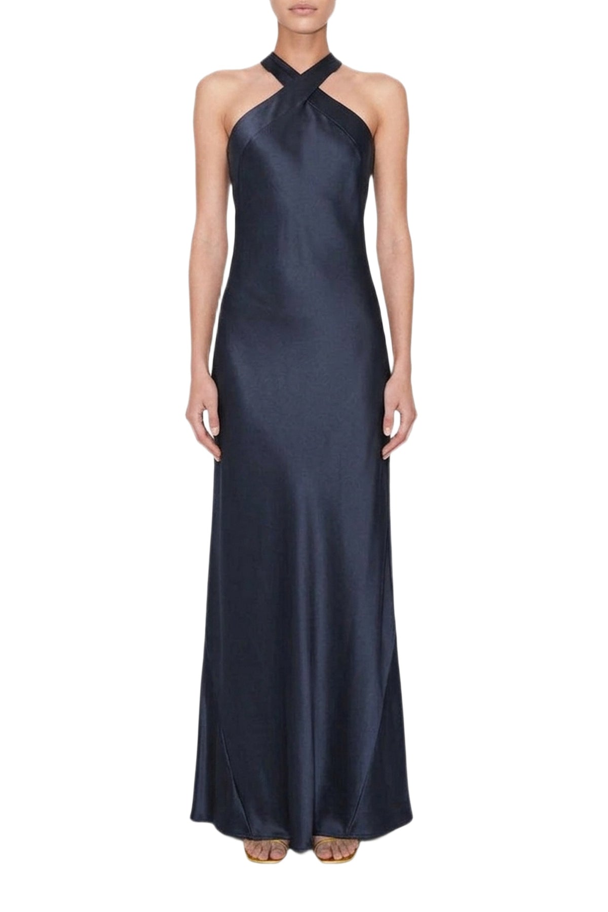 Eve Silk Dress - Midnight