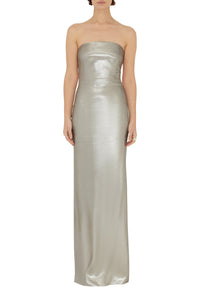 Robe Galvanized en soie mélangée - White Gold