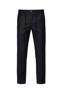 Wool cargo trousers - Black