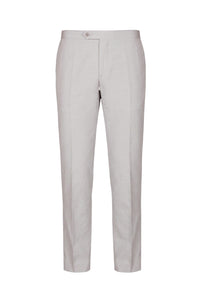 Pantalon droit en soie - Gris