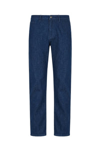 Slim jeans with faded stitching - Blue