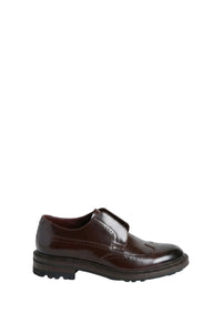 Mocassins en cuir - Bordeaux & Bleu