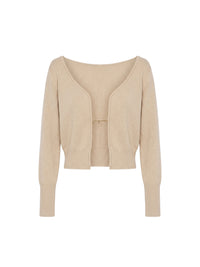 Cardigan Jacquemus en laine - Beige