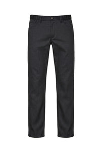Straight-leg textured wool trousers - Grey