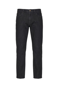 Straight washed jeans - Grey & Aubergine