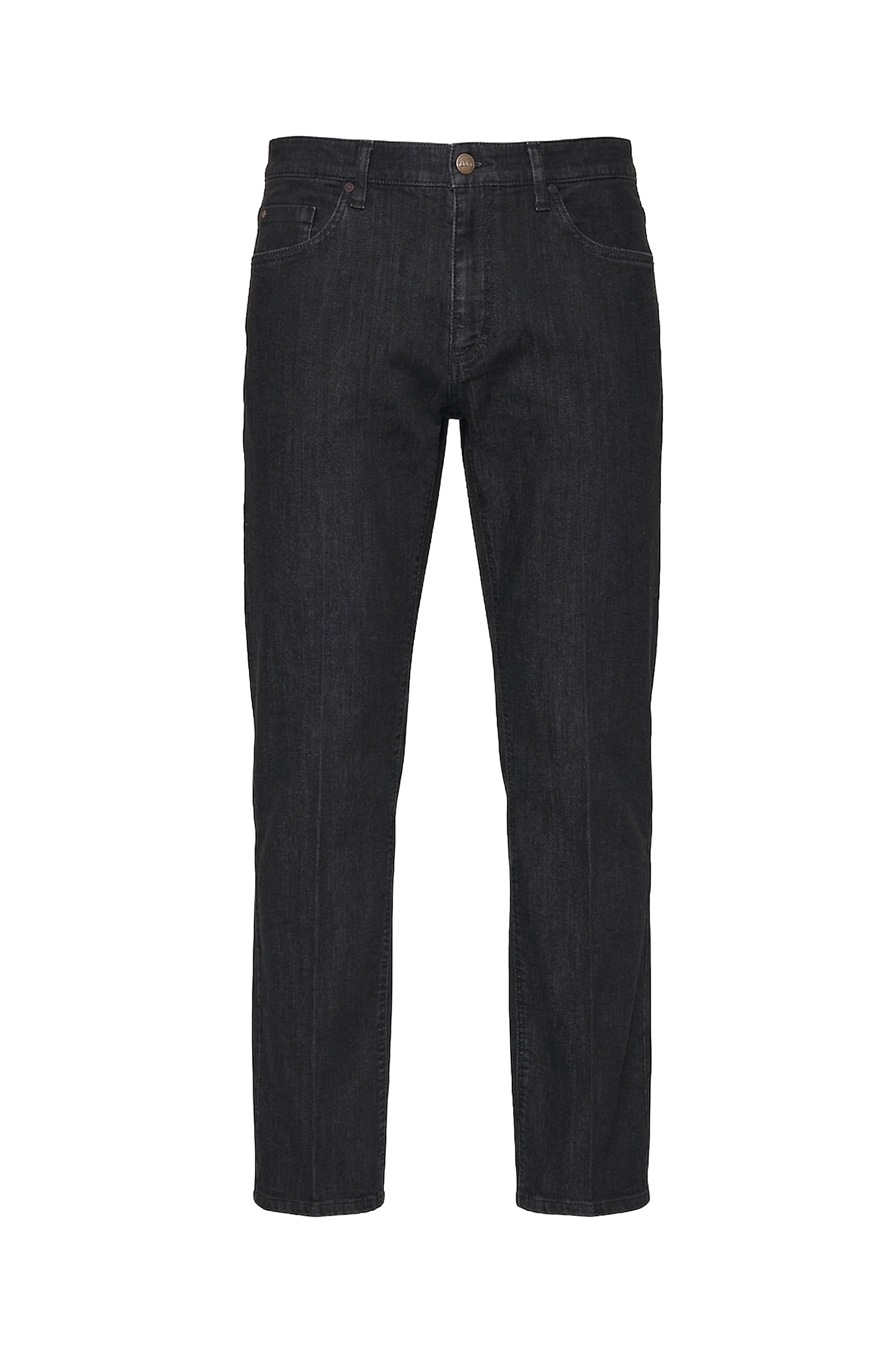 Straight washed jeans - Grey & Aubergine