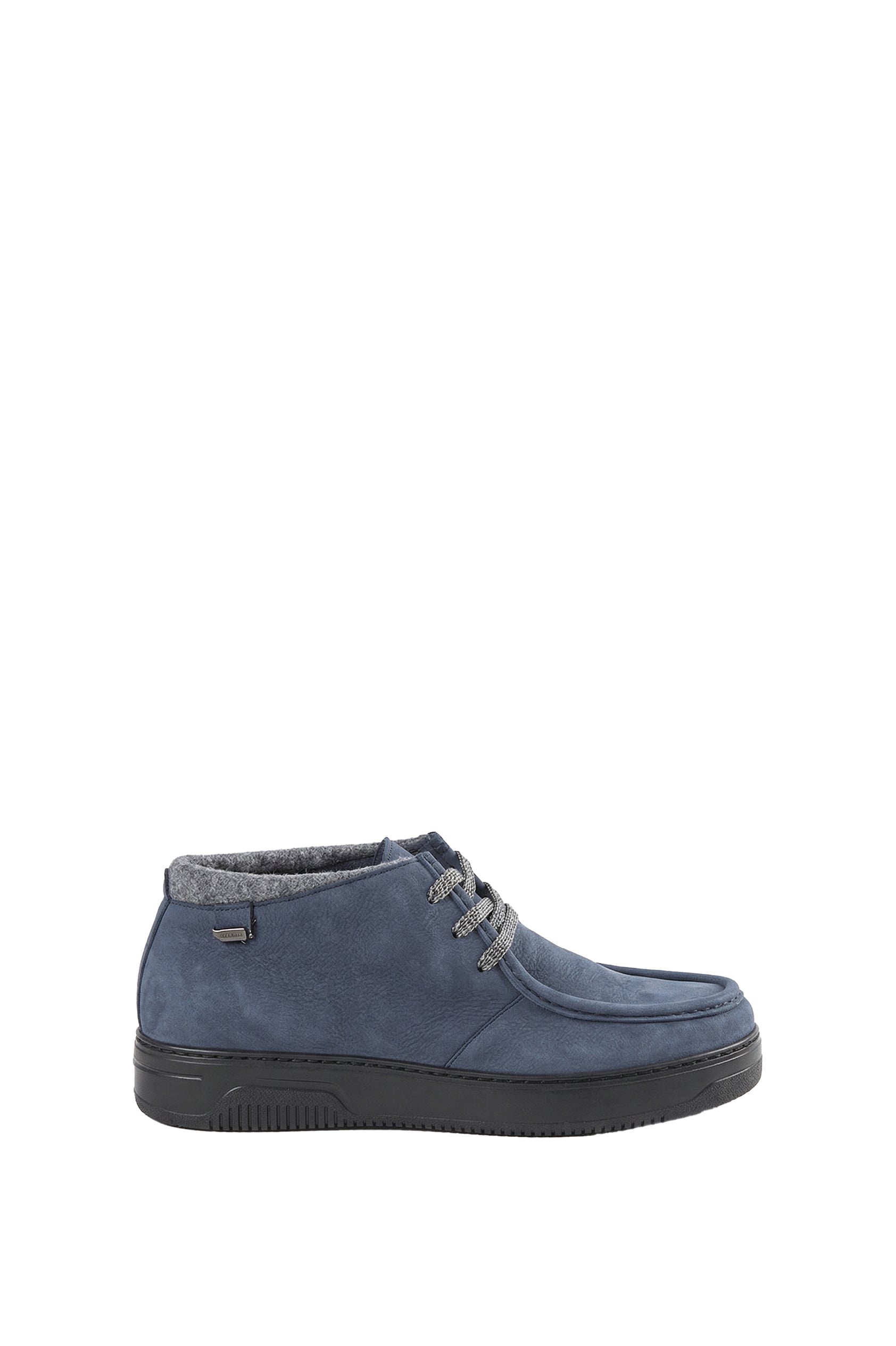 Bottines à surpiqûres en daim - Bleu