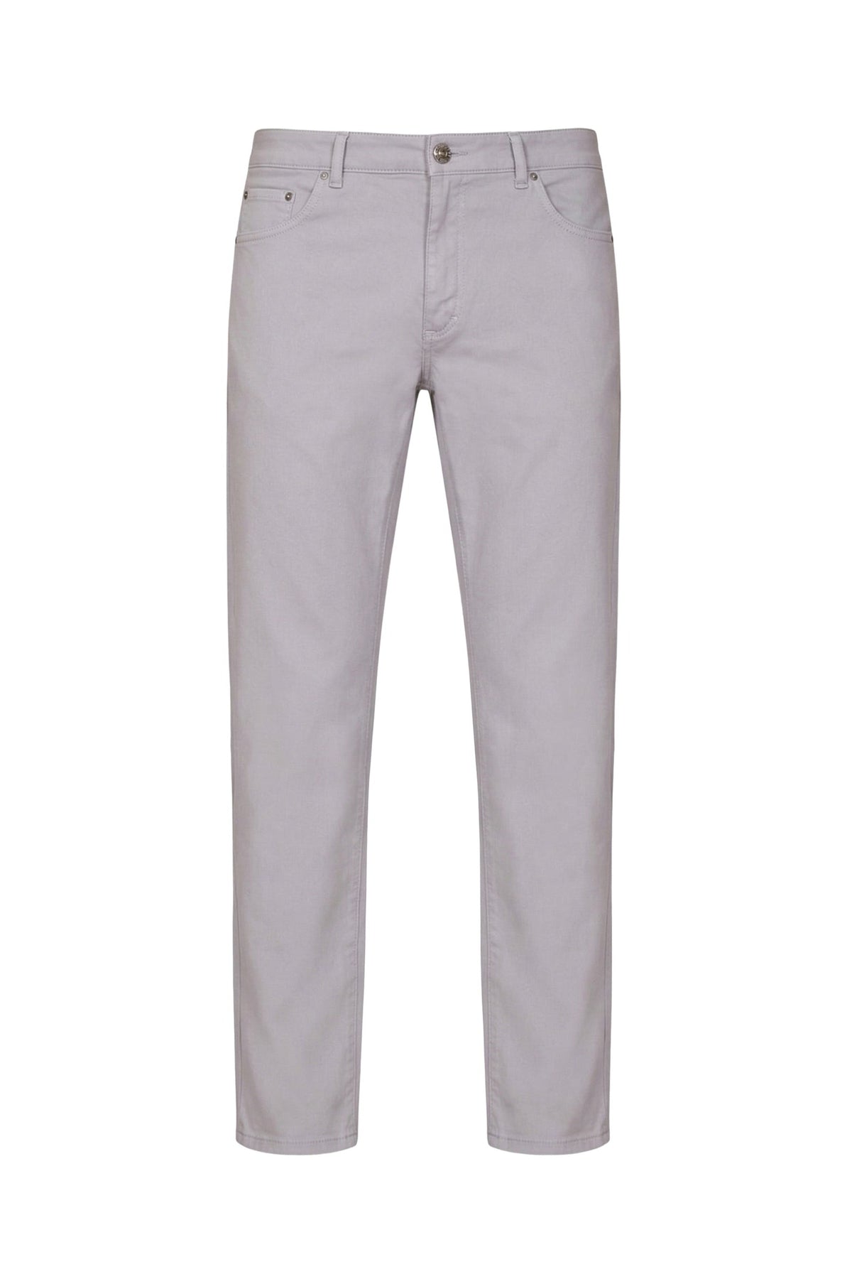 Straight-leg denim trousers - Grey