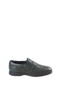 Mocassins à motif matelassé en cuir exotique - Vert
