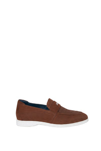 Mocassins à motif ajouré en daim - Marron