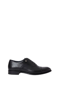 Richelieu à lacets en cuir - Noir