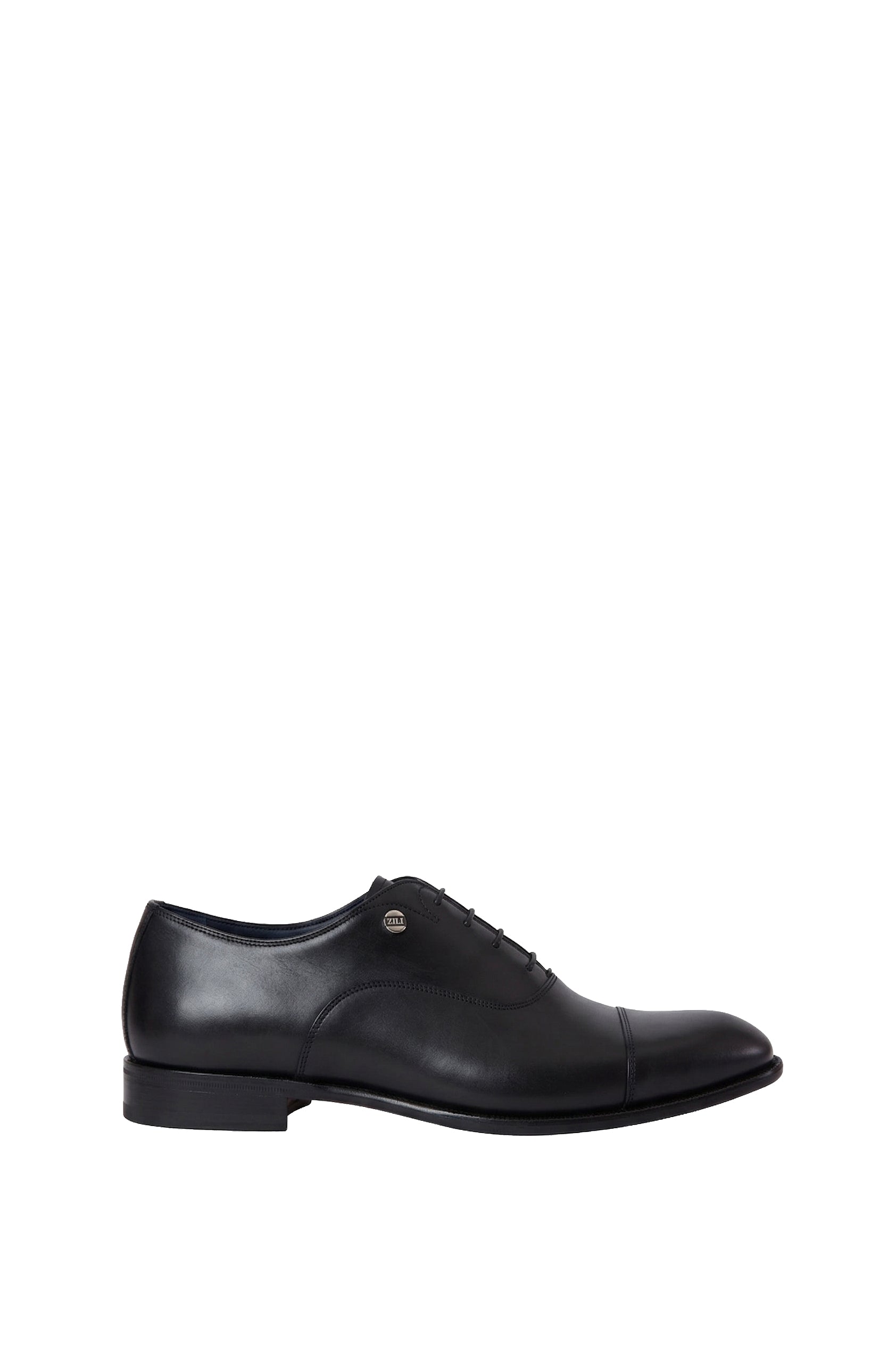Richelieu à lacets en cuir - Noir