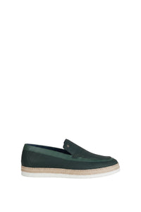 Mocassins en cuir exotique grainé - Vert