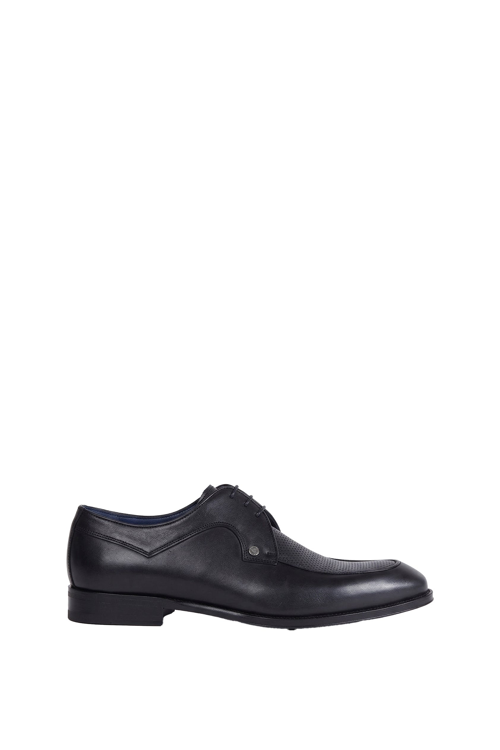 Derbies ajourés en cuir - Noir & Bleu
