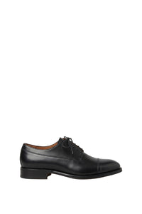 Richelieu à lacets en cuir - Noir