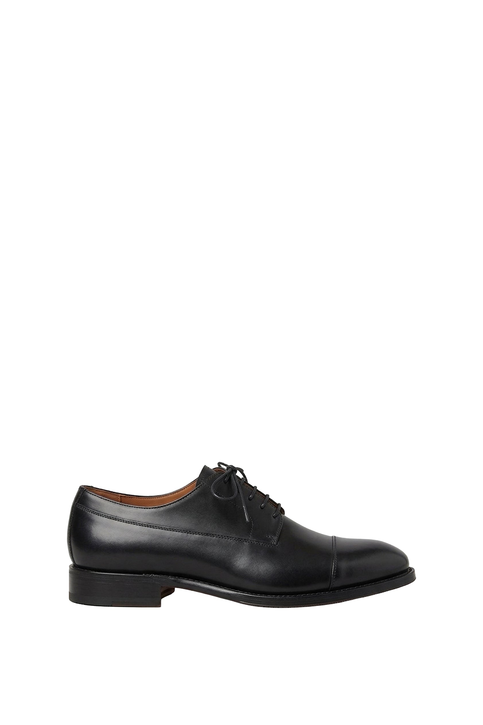 Richelieu à lacets en cuir - Noir