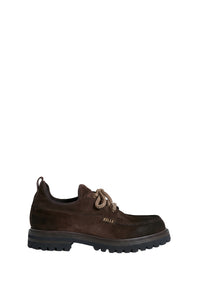 Mocassins semelle crantée en daim - Marron