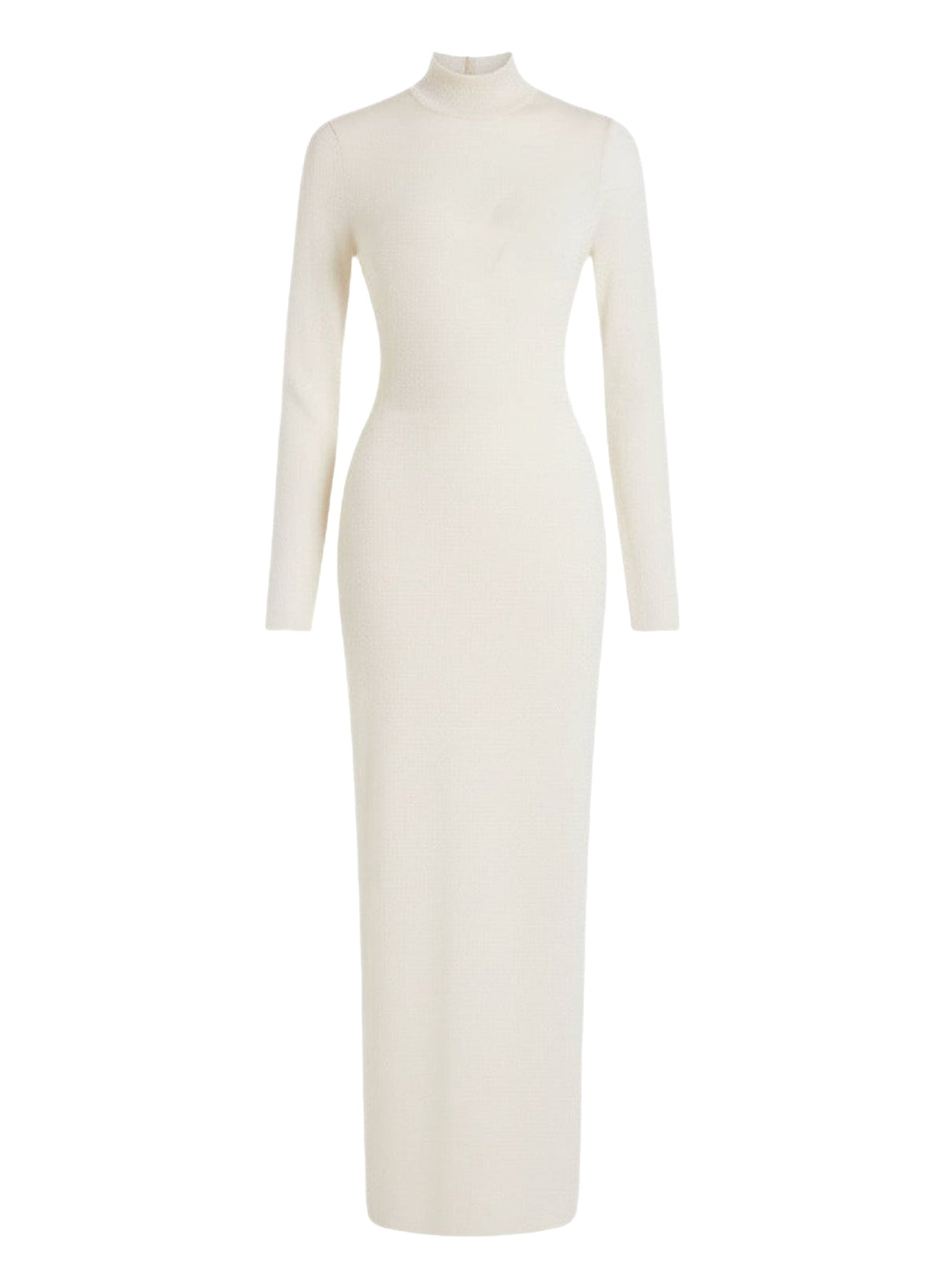 Sheer knitted dress - Ecru