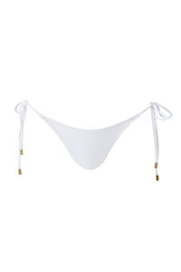 Bas de bikini taille haute Girona - White