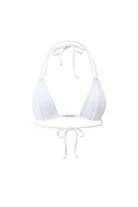 Haut de bikini triangle Girona - White