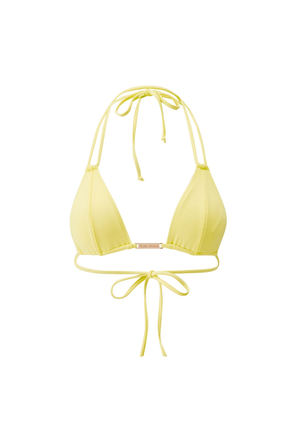 Haut de bikini triangle Girona - Yellow