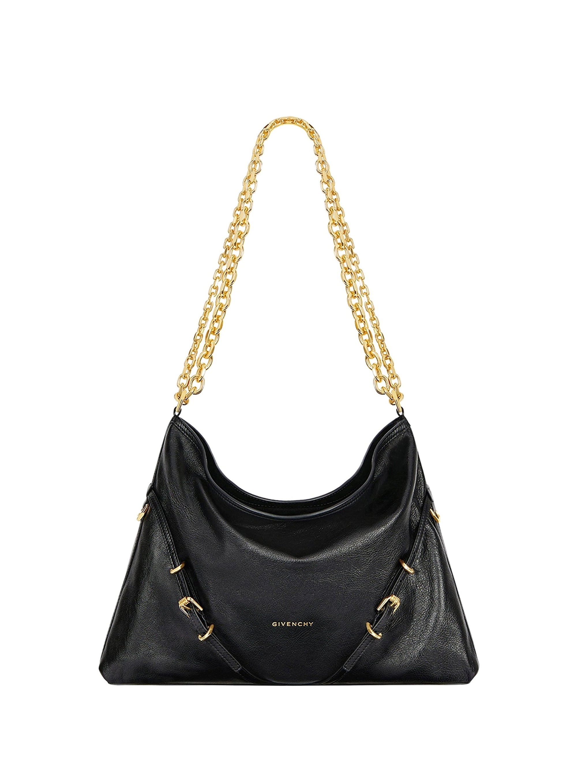 Sac Voyou moyen en cuir - Noir