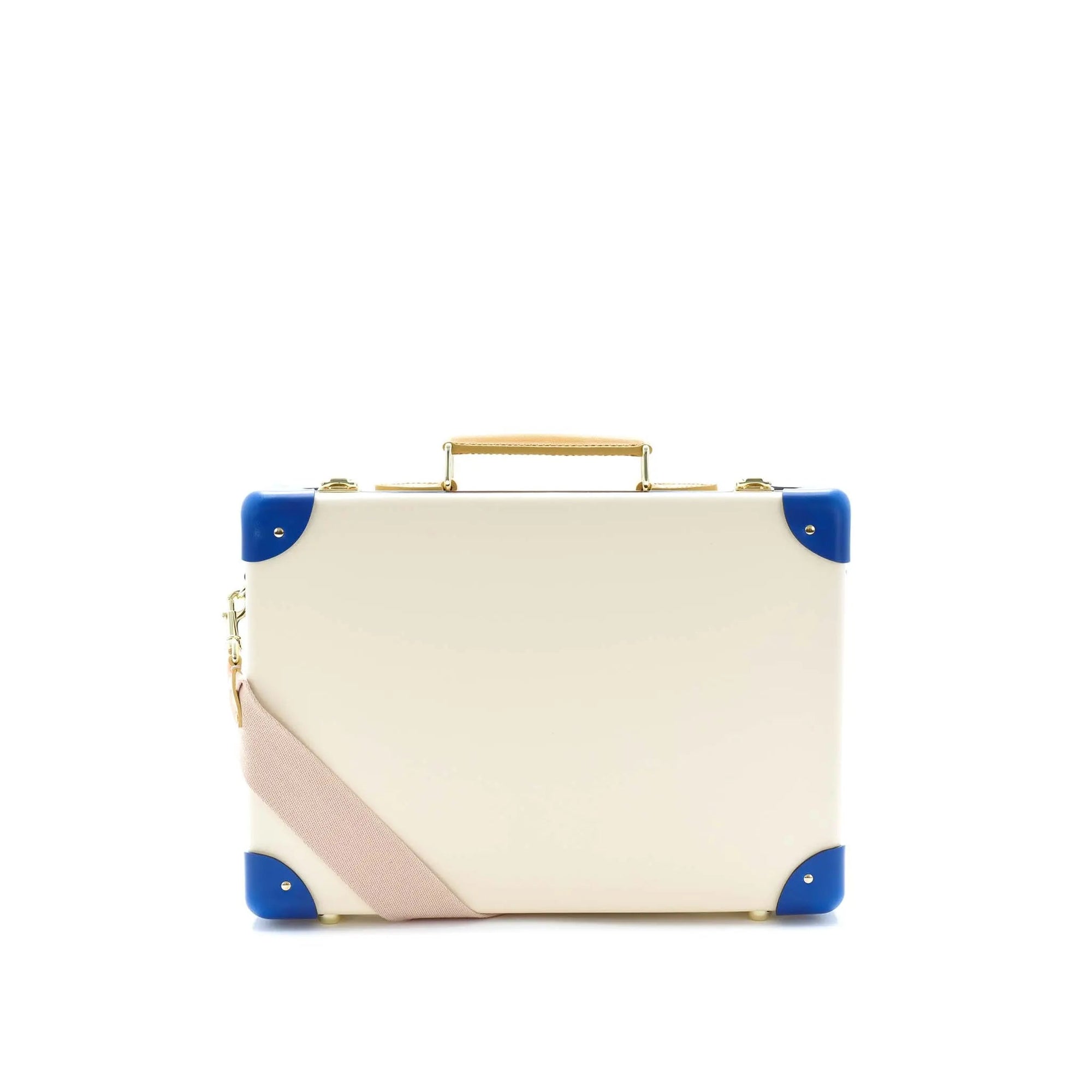 Petit porte-documents Palm Springs - Ivoire & Cobalt & Or