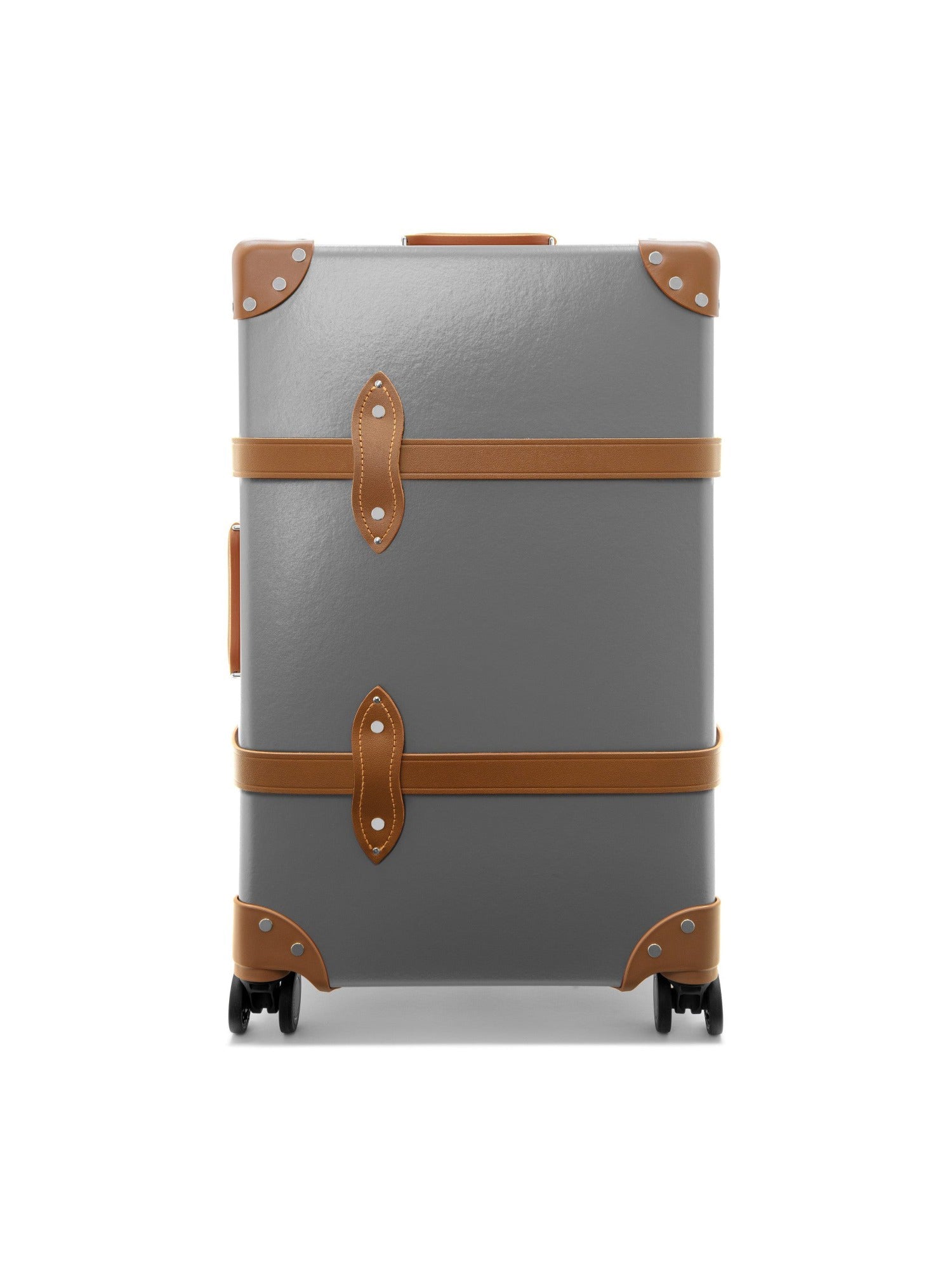 Valise soute Centenary 4 roues - Gris & Caramel & Chrome