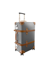 Valise soute Centenary 4 roues - Gris & Caramel & Chrome