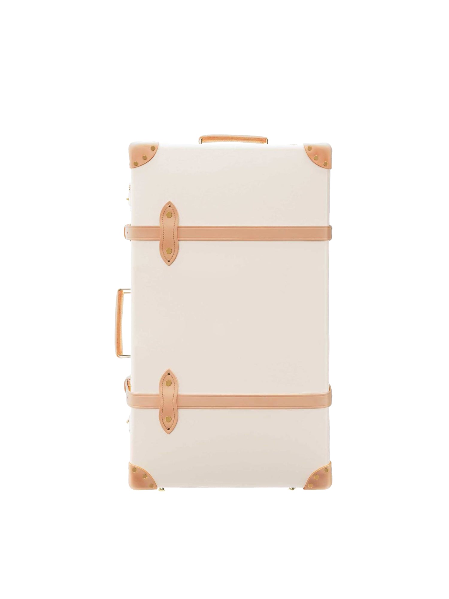 Grande valise soute Safari 2 roues - Ivoire & Naturel & Or